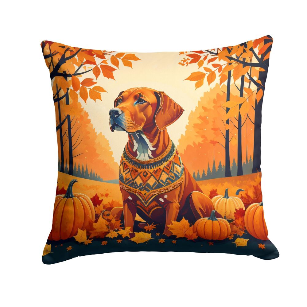 1964 DAC1077PW1414 Vizsla Fall Fabric Decorative Pillow Machine Washable